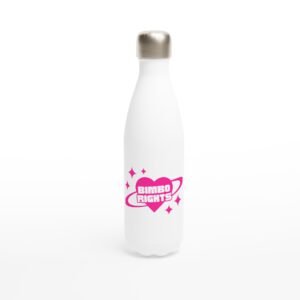 Bimbo Rights - White 17oz Stainless Steel Water Bottle