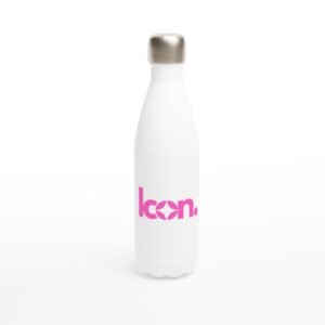 Icon - White 17oz Stainless Steel Water Bottle